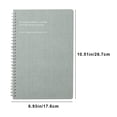 thumbnail image 1 of New Coil Notebook A5-B5 Office Stationery Diary, Eye Protection and Defend-Fatigue, Daolin Paper, for Study Desk, Protect Eyes, Ba^cktos^chool Essentials, High-Quality Stationery,1X Book|Paper,Gray, 1 of 1