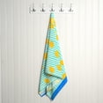 thumbnail image 4 of Mainstays Summer Vibes Cotton-Blend Beach Towel, 72 x 36 in, Lemon Stripe, 4 of 5