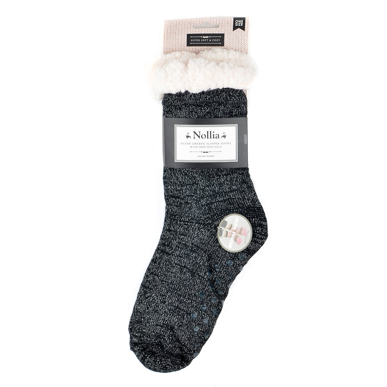 MeMoi Ladies Slipper Socks Gripper Sole Sz S/M 6-7.5 Great Christmas Gift 2 