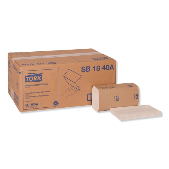 North American 904406 White Single Fold Bleached Paper Towel