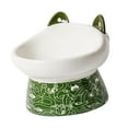 thumbnail image 1 of Cuenco de cerámica para gatos, contenedor de comida, comedero inclinado para mascotas, cuenco de alimentación para mascotas, cuenco de, 1 of 8