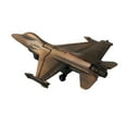 thumbnail image 5 of Bronze F-16 Fighter Jet Collectible Diecast Pencil Sharpener USAF Navy Vet Gift, 5 of 6