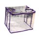 thumbnail image 2 of Organizador de almacenamiento de libros Clear PVC Bookshelf plegable Versátil Versátil Capacidad Espaciosa Protección de la capacidad Protector del Púrpura, 2 of 8