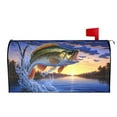 thumbnail image 2 of PHELIKA Bass Fish Jumping 03 Magnetic Mailbox Covers Standard Size 25.5"H x 21"W, 2 of 8