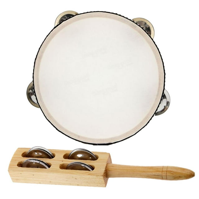 Platillo Pandereta Set para Niños Juguete Musical Instrumento Percusión