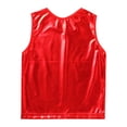 thumbnail image 5 of YIZYIF Big & Little Boys Girls Metallic Cropped Tank Top Dance Performance Gymnastic Tops Costume,Sizes 1-18, 5 of 6
