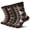 Brown, variant on 6 Pairs Merino Wool Socks for Men, Mens Black Winter Thermal Wool Dress Crew Hiking Socks