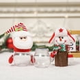 thumbnail image 6 of Eliaeconx Christmas Candy Jar, Santa Claus Themed Plastic Candy Container, Transparent Treat Dispenser with Lid, Holiday Gift Box, for Party Decor, Festive Display, A, 6 of 7
