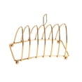 thumbnail image 4 of Soporte para , estante para alimentos, mesa servicio, decoración para el hogar, utensilios cocina para hornear, soporte para 6 rebanadas Oro, 4 of 8