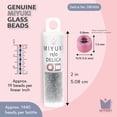 thumbnail image 3 of Miyuki Delica Seed Beads – Size 11/0 (1.6 mm), DB1406, Transparent Pale Gray, 7.2 g, Approx. 1440 Beads, 3 of 7