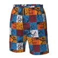 thumbnail image 4 of Fotbe colorful plaid Dinosaur Trajes de Baño Estampados para Hombre, Shorts de Verano de Secado Rápido, Ropa de Playa, Bañadores-Medium, 4 of 6