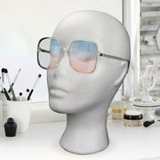 10.6-Inch Styrofoam Mannequin Head (1 Pack) - White Foam Wig Stand for Wigs, Hats, Masks, Hairpieces, Arts, Crafts, DIY Projects, Salon Display, and Travel Use-1 Pcs