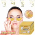 thumbnail image 1 of 10 Pair Crystal Collagen Gold Powder Eye Mask Reduce Dark Circles Eye Bags Fine Lines Firming, 1 of 5