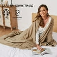 thumbnail image 3 of LNGOOR 72” x 84” Reversible Fleece Electric Heated Blanket - 10-Hour Auto-Off  4 Heat Settings  ETL Certified  Soft  Cozy  Machine Washable  Perfect for Full Body Warmth at Home or Office, 3 of 6