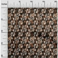 thumbnail image 2 of oneOone Cotton Silk Brown Fabric Abstract Craft Projects Decor Fabric Printed By The Yard 42 Inch Wide, 2 of 4