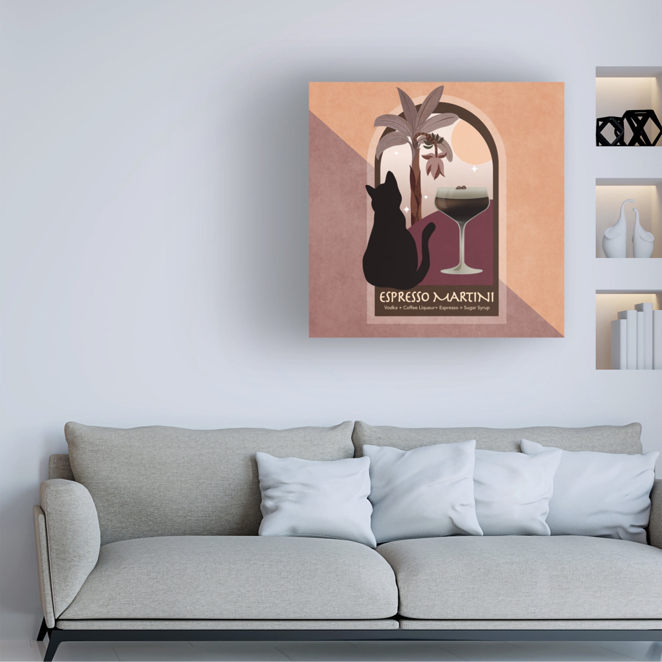 Trademark Fine Art Emel Tunaboylu  Kokteyl Ezpresso Martini Canvas Wall Art