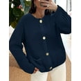 thumbnail image 3 of PRETTYGARDEN Cardigan Sweaters for Women Trendy Oversized Knit Chunky Button Cardigans Fall Winter Outfits with Pockets, 3 of 8