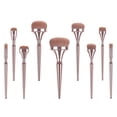 thumbnail image 1 of MERRYHAPY 9Pcs Professional Makeup Brushes Set Plastic Rose for Washing for Women, 1 of 8