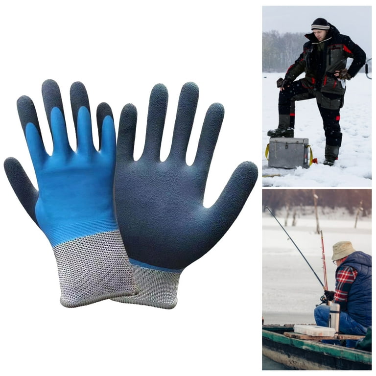 Star Home 1 Pair Fishing Gloves Non-slip Waterproof Full Finger