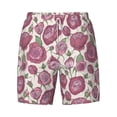 thumbnail image 4 of Lsque Mens Swim Trunks Rose Flowers Pattern - Bathing Suit Compression Liner - Beach Swim Shorts Swimwear - (S-3XL) - Stretch Quick Dry -Large, 4 of 9