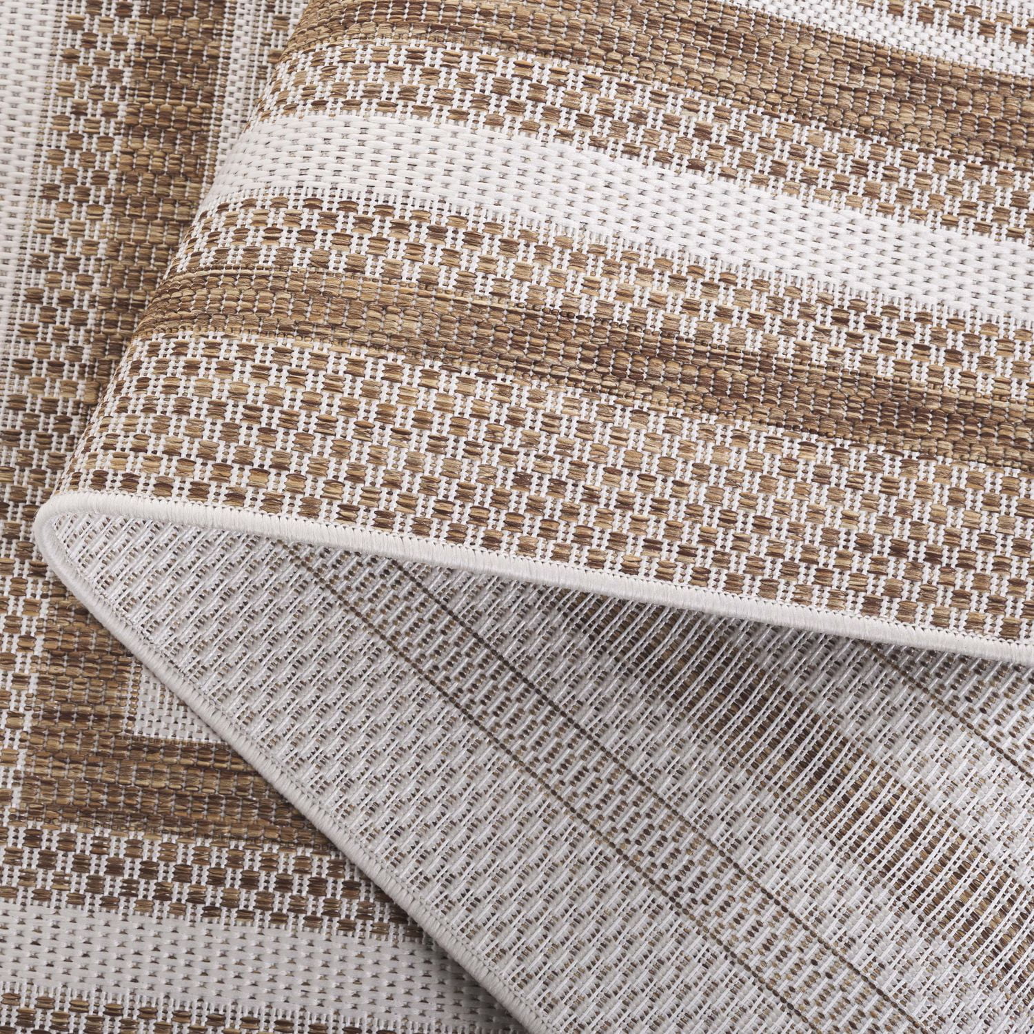 SAFAVIEH Beach House Carlie Bordered Indoor/Outdoor Area Rug