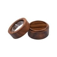 thumbnail image 1 of Round Wedding Box Custom Wooden Engagement Double Slots Bearer H Sale, 1 of 1