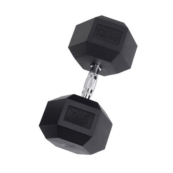 Rubber Coated Hex Dumbbells 35 lb. - 35lbs