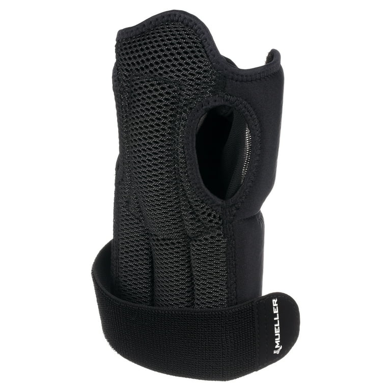 Mueller Night Support Wrist Brace, Unisex, Black, One Size