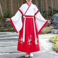thumbnail image 2 of Girls Ancient Hanfu Dress Set Chiffon Elegant Chinese New Year Traditional Tang Suit Floral Embroidery for Graduation Party Halloween, Easter, Christmas Festival, 2 of 3