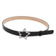 thumbnail image 2 of Cinturón de piel sintética con hebilla de metal, accesorio para disfraz de mujer, estrella y diamantes de imitación. negro, 2 of 9