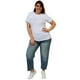 thumbnail image 5 of Playera talla extra, modelo 9001-43 dramática (Blanco) blanco 38 Roman Fashion Playera extra 9001-43, 5 of 6