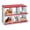 Red-6, variant on 3-Compartment Chicken Nesting Box with Roll-Away Egg Collection - Metal Laying Box for Hens and Ducks, Features Pull-Out Tray & Swing Perch, Wall Mount Design for Coops