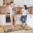 thumbnail image 6 of 2-Piece Kitchen Mat Set Non Slip Washable Floor Mats Decorative Rugs for Kitchen Sink Laundry Horseback in The Desert Illustration, 6 of 7