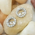 thumbnail image 2 of Dazzlingrock Collection 0.30 CT Round Diamond Removable Jackets for Stud Earrings, Sterling Silver, 2 of 6
