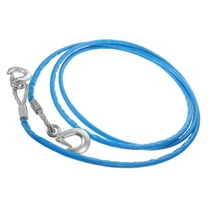 Zehuanyu 1PC 5M Car Hauling Cable Sturdy Car Trailer Rope 7 Tons Car Special Winch Rope with Hooks Thicken Car Trailer Rope(Blue)