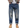 thumbnail image 1 of Jeans Rétro Rouge-Oreilles en Denim pour Hommes Jeans Slim Droits Toutes Saisons Pantalons pour Hommes, 1 of 6