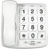 All Phones Tyler TBBP-4-WH Large Button Landline Phone with Speaker for The Elderly - Wall Mountable