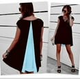 thumbnail image 3 of Dream Boat Chiffon Colorblock Tunic In Plus Sizes From Small To 3 XL, 3 of 5