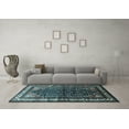 thumbnail image 3 of Ahgly Company Indoor Round Persian Light Blue Traditional Area Rugs, 4' Round, 3 of 4