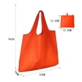 thumbnail image 5 of Shoreew 2Pcs Foldable Shopping Bag Large Capacity 25kg Load-capacity Solid Color Multipurpose Reusable Grocery Bag Holder Tote Bags, 5 of 7