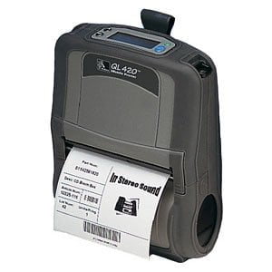 Restored Zebra QL420 Direct Thermal / Label Printer 4-Inch, 203 dpi, 8/16 MB Memory, LCD Display, Portable & Reliable (Refurbished)