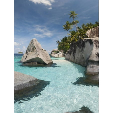 Rock Formations on the Coast, Pulau Dayang Beach, Malaysia Print Wall Art By Green Light