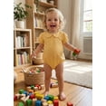 thumbnail image 6 of BemeyourBBs Newborn Baby Girls Summer Clothes Bubble Romper Outfit Puff Short Sleeve Peter Pan Doll Collar Bodysuit Jumpsuit Playsuit, 6 of 9