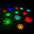 thumbnail image 4 of LED Floating Lotus Lantern Water Lilies Pool Decoration Festival Lights Red+Pink, 4 of 5