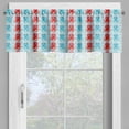 thumbnail image 4 of Ambesonne Octopus Valance & Curtain, Love Themed Animals, 55"x36", Dark Coral Pale Blue, 4 of 6