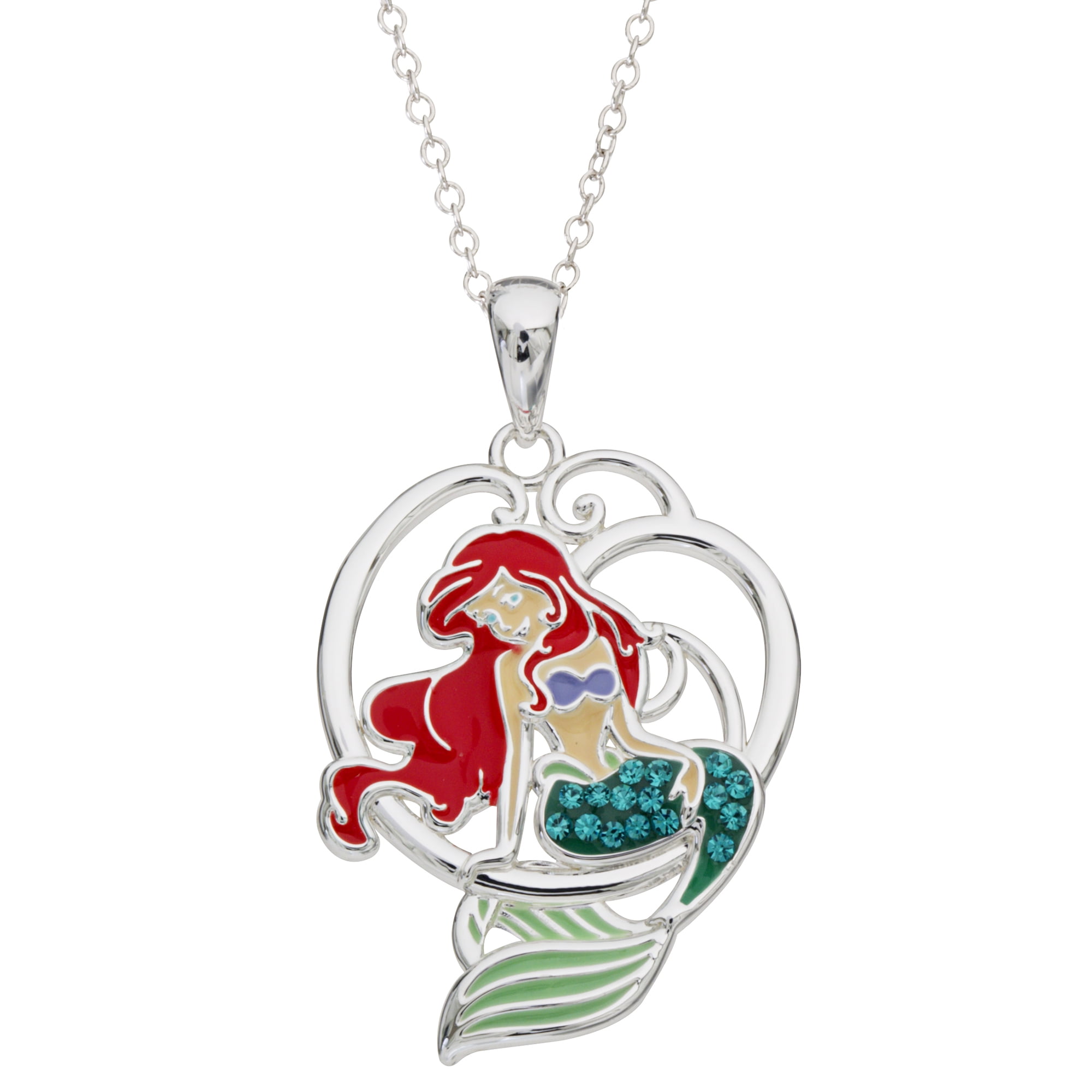 PRINCESS LITTLE  MERMAID ARIEL NECKLACE STRONG 16 INCH  GIFT BOX PARTY BIRTHDAY 