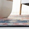 thumbnail image 5 of SAFAVIEH Tucson Melvin Traditional Machine Washable Area Rug, 6' x 6' Square, Blue/Rust, 5 of 9