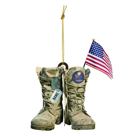 

YUEHAO Hangs Independence Day Decoration Personalized Boots And Hats Denim Flat Acrylic Car Decorations home decor