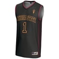 thumbnail image 2 of Male GameDay Greats #1  Black Arizona State Sun Devils  Lightweight Basketball Jersey, 2 of 4
