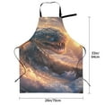 thumbnail image 2 of Kdxio Mythical Serpent Mountain Sunrise Apron with Pockets Adjustable Kitchen Aprons for Men Women Waterproof Aprons for Cooking,Drawing,Crafting, Baking Household Cleaning, 2 of 5